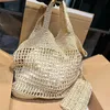 Sac de créateur de sac à main tissé paille Femmes Sac de plage sacs de vacances sac à épaule tissé sac de luxe sac à main sac fourre-tout