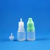 100 uppsättningar 5 ml plastdropparflaskor Tamper Evidence Cap Långt tunt nålspets munstycke för E Liquid Drop Vapor E-Liquide 5 Ml PJijn Aaihr