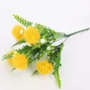 Dekorative Blumen Löwenzahn Seide Künstliche Blume Purpur Hordera Raum Gartengrüne Pflanze Hochzeitsfeier Dekoration Bouquet DIY Fälschung