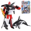 Childrens Toy Transformer Robot Electronic Smart Pet Intelligent Shark Ocean Anime Figurine Gift for Kids Drop 240508