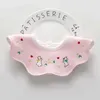 Bibs Burp -Tücher Baumwolle wasserdichtes Baby Lätzchen modische runde Hals Baby Labber Stoff 360 Grad Blumen Bib D240513