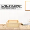 Storage Bottles Bamboo Woven Wood Basket Desktop Organizer Home Supplies Toy Toilet Cosmetics Bin Hamper