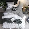 Ensembles de literie Ensemble de lit latéral Super King Size Femmes Linge de couette coeur à la maison Home Cover Lits