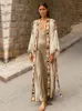 Bohemian Bikini imprimé Cover-ups Elegant Self Beteted Kimono Robe TUNIC FEMMES PLUS TIGHNE PLACE Wear Swim Cople Up Up Q1228 240513