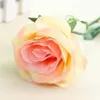 Fleurs décoratives 5pc simulation de fausse fleur artificielle de haute qualité Flanelle Rose Head Flores Bouquet de mariage DIY DÉCORATION HOME