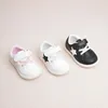 Spring Baby Shoes For Boy Leather Toddler Children Barefoot Soft Sole Outdoor Kids Tennis Fashion Girls Sneakers 240426