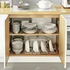 Kitchen Storage Cooking Dish Tray Drain Bowl Rack Stable Save Space Small Semi-enclosure Accessories Racks Organizer Pet