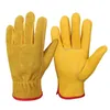 Guantes deportivos Mecánica de agarre flexible Desgaste Guante de seguridad Guante de vaca Cuero para la construcción de servicio pesado Garden de la granja Camión Trabajo Suministro Guante de trabajo de suministro