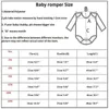 Rompers baby bodysuit lange mouwen meisje en jongen jumpsuit baby feest jumpsuitl2405
