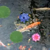 Flores decorativas 8 PCs simulados Lotus Leaf Pond Decor Pool Pool Artificial Lily Plants Supply Plants Garden