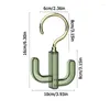 Hooks 360 Rotatable Hook Light Luxury Wardrobe Hole-free Hanging Tie Belt Scarf Bag Cactus Hanger Wall Mounted For Coats