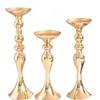 Kerzenhalter Weihnachtsdekorationen Hochzeit Mittelstücke Lantern Ständer Home Gold Blume Vase Tisch Kernstück Event Flow 240429