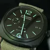 WRIQUE CUSTOM Panerai Mens Radiomir Series 00384 Manuel Mécanique Swiss Watch Calendar Display Chronograph Watch 45mm