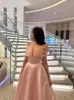 Runway Dresses Floor mopping ball party dress off the shoulder ball dress elegant pleated satin strapless formal evening dress 2024 New