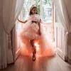 Robes de concours de filles en tulle à pointe à haut niveau