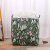 Torby na pranie wydrukowane lniane koszyk przenośna składana domowa torba do przechowywania brudna pudełko na ubrania