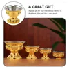 仏deliceのデリケートデスクトップのためのワイングラス水供給カップ聖なる多機能の金の装飾テーブルトップハロウィーン仏教
