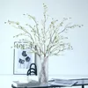 装飾的な花シミュレーションスノーウィローズブランチシルクフェイクグリーンプラント人工柳krysanthemum花のダイニングテーブルデコレーション