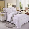 Bedding Sets 48 Luxury Cotton Borderyer Home Conjunto de cetim branco Tampa de edredão de cetim Oriental Vintage Sictlen Camphas de cama