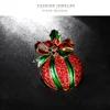 Broches épingles de broche de Noël féminine de joaillerie étincelante bijoux créative décoration pour fabriquer des sacs à vêtements