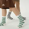 Kids Socks Childrens mid calf length socks Spring and autumn cotton socks Boys and girls sports socks Childrens comfortable classic striped school socks d240513