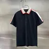 Italien mode klassiska mens designers män polos t skjortor kort ärm broderi bokstäver polo tshirts asain size m-3xl