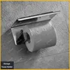 Badezubehör Set Papierhalter Handtuch Rack Regal Wandmontage Regal Badezimmer Hardware Toilettenzubehör gebürstet Gold weiß schwarz grau