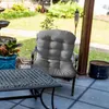 Patio d'oreiller chaises à bascule Soft plus épaisses antidérapantes en lin à la maison Sponge multicolore pour le jardin extérieur