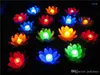 Fleurs décoratives LED artificiels LED FLOST LOTUS FLOWN LABLE avec des lumières modifiées colorées pour les décorations de fête de mariage Supply