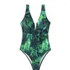 Frauen Badebekleidung Print Frauen ein Stück Badeanzug sexy brasilianisch thong push up Monokini Sommer U-Back Badeanzug Schnitt Bodysuit Frau aus