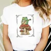 Frauen T-Shirt Ladies T-Shirt Fashion Cartoon Tier Sommer Damen Print Top Fashion Rund Neck Kurzer Slve Atmungsfreie Freizeit Ts Grafik Y240509