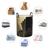 Tvättväskor art deco design fällbara korgar smutsiga kläder leksaker dvärg förvaring korg hem arrangör stor vattentät väska för