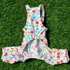 Ubrania dla psa Summer kwiatowy piżama do szelków ubrania szczeniąt małe bawełniane cienkie komary kwitnące