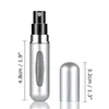 Speicherflaschen 4pcs 5 ml tragbare Mini -nachfüllbare Parfümflasche mit Sprühduftpumpe leere kosmetische Behälter Zerstäuber für das Reisewerkzeug