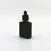 30 ml Black Grosted Glass Liquid Reacent Pipette Pipette Propuls Prise en compte Square à huile essentielle Conteneur de parfum Spruu Ngqdj