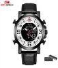 Top Brand Watchs Men 2020 Leather Band Wristwatch Men Men Luxury Brand Quartz Corloge de montre Chronograph Treasproofr Black KT18456504207