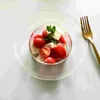 Disposable Cups Straws 1pc Creative Transparent Bowl Household Multi-functional Plate Salad