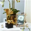 Paintings 6 7 10Inch Nordic Vintage Metal Butterfly P Family Portrait Nightstand Desktop Square Golden Picture Frames Home Decor Drop Dhvsy