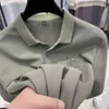 Polo-shirt voor heren, korte mouwen, high-end, veelzijdige, casual, nieuwe modetrend, Polo Collar T-shirt, half mouwen top voor mannen