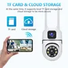 Dual Lens Surveillance Camera 200W 1080P PTZ IP Camera CCTV P2P Pan Network Security Cameras Moniton Tracking Cam Video Surveillance Night Vision