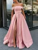 활주로 드레스 새로운 뜨거운 판매 새로운 도착 패션 섹시 슬릿 백리스 파티 드레스 여자 우아한 긴 이브닝 드레스 핑크 드레스