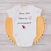 Rompers Olá avó/avó Prepare suas próprias roupas recém -nascidas.Eu estarei chegando em breve.Roupas para bebês Anúncio de gravidez Baby Jumpsuitl2405