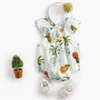 Rompers Sanlutez Coton d'été bébé filles serrées vêtements imprimés nouveau-nés bébé princesse bébé filles vêtements millel2405