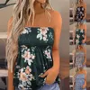 Plus Size Oversized Women Boho Boob Tube Tops Strapless TShirt Ladies Summer Holiday Beach Vest Tee Daily Clothing For Female 240510