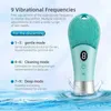 Cleaning Electric facial cleaning brush 9-speed waterproof deep hole black head cleaning brush high-frequency vibration skin massage tool d240510
