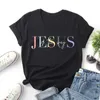 Koszulki mężczyzn chrześcijańska Kobieta Tshirts Jezus to sposób, w jaki prezent graficzny T Jezus dla przyjaciela żeńskie ubrania dar dla mężczyzn chrześcijańskie topy t240510