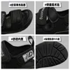 Sandals Boys Big Kids 2023 New Summer Trendy Anti Slip Sof Sol Little Girls Beach Shoes Bebê Childrens H240513