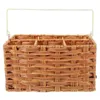 Kitchen Storage Cutlery Basket Flatware Utensil Rack Rustic Holder Wooden Plastic Tea Bag Organizer