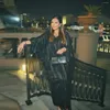 Vêtements ethniques Luxury Abaya brillante pour femmes musulmanes Kaftan Dubai Batwing Sobre de soirée