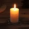 5Pcs Candles Home decorative candles European style ic pillar ivory white candle smokeless wedding candles hotel decoration candle